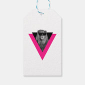 Cool Leeuw Cadeaubijsluiter Cadeaulabel (Achterkant)