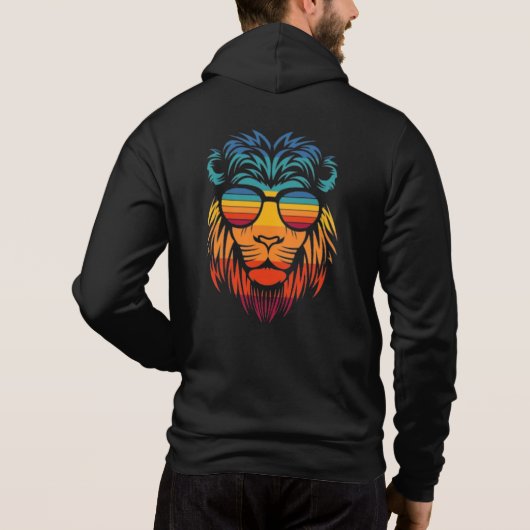 Cool Leeuw  Hoodie (Achterkant)