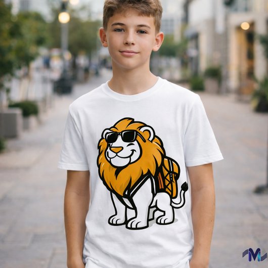 Cool Leeuwen Kinder T-shirt – Aanpasbaar Dapper Di