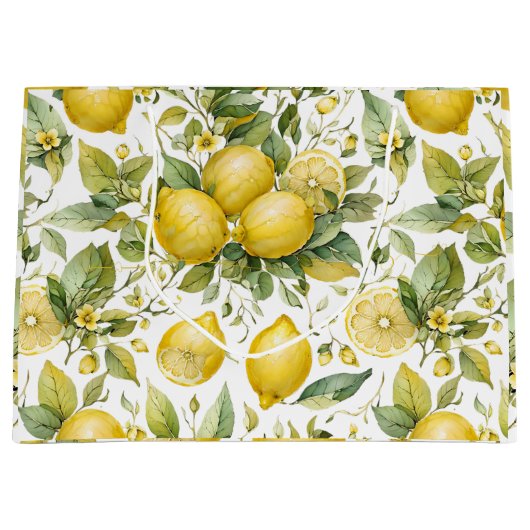 Cool Lemon Gift Bag Groot Cadeauzakje (Voorkant)
