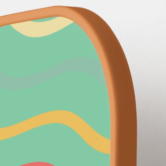 Cool Lemon Green Professional Pickleball Paddle (Links Detail)