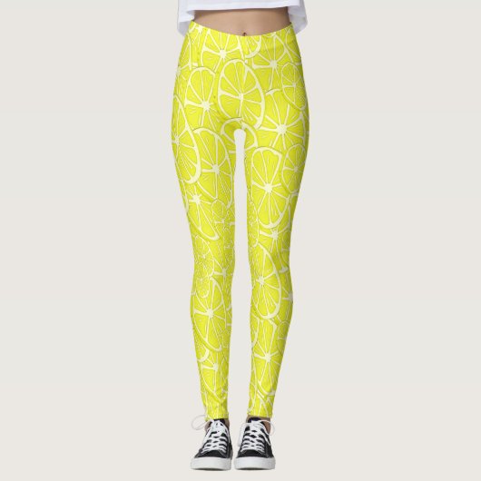 Cool Lemon Slices Pattern Leggings (Voorkant)
