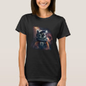 Cool Lemur Astronaut In Deep Space T-shirt (Voorkant)