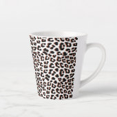 Cool Leopard Animal Print Patroon Latte Mok (Rechts)