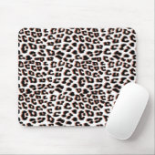 Cool Leopard Animal Print Patroon Muismat (Met muis)
