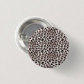 Cool Leopard Animal Print Patroon Ronde Button 3,2 Cm (Voorkant /achterkant)