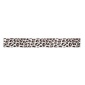 Cool Leopard Animal Print Patroon Satijnen Lint (Voorkant)