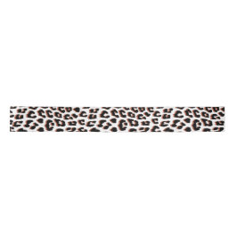 Cool Leopard Animal Print Patroon Satijnen Lint