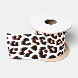 Cool Leopard Animal Print Patroon Satijnen Lint