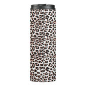 Cool Leopard Animal Print Patroon Thermosbeker (Achterkant)