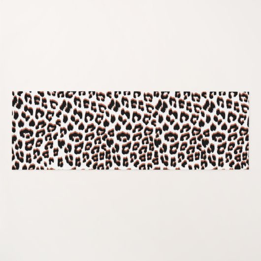 Cool Leopard Animal Print Patroon Yogamat (Voorkant (horizontaal))