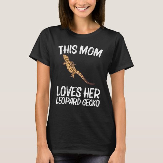 Cool Leopard Gecko voor mam mama Tiny Dinosaur Liz T-shirt (Voorkant)
