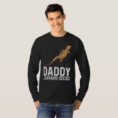 Cool Leopard Gecko voor mannen Papa Tiny Dinosaur T-shirt (Voorkant volledig)