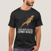 Cool Leopard Gecko voor mannen Vrouwen Tiny Dinosa T-shirt (Voorkant)