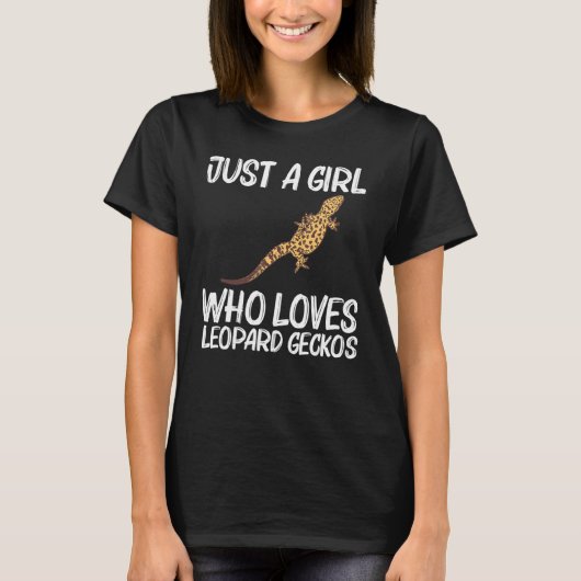 Cool Leopard Gecko voor meisjes Kind Tiny Dinosaur T-shirt (Voorkant)