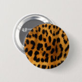 cool leopard huideffect ronde button 5,7 cm (Voorkant /achterkant)