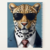 Cool Leopard in een zonnebril Planner (Achterkant)