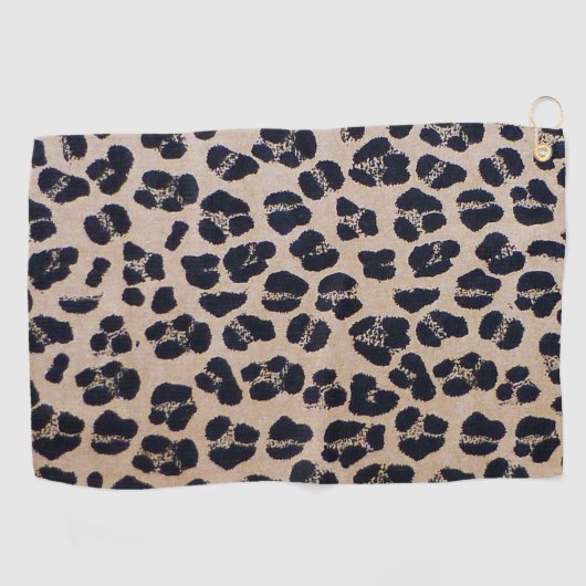 Cool Leopard Pattern Golfhanddoek (Horizontaal)