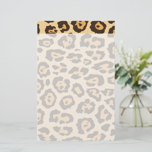 Cool Leopard Print Pattern-cadeautjes voor haar Briefpapier (Staand voorkant)