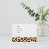 Cool Leopard Print Pattern-cadeautjes voor haar Visitekaartje (Staand voorkant)