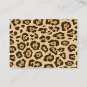Cool Leopard Print Pattern-cadeautjes voor haar Visitekaartje (Achterkant)