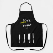 Cool Letter Print Schorten, grappig mevrouw altijd Schort (Voorkant)