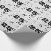 Cool Letternummers gepersonaliseerd Cadeaupapier (Hoek)