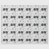 Cool Letternummers gepersonaliseerd Cadeaupapier (Vlak)