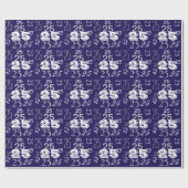 Cool Letternummers gepersonaliseerd Cadeaupapier (Vlak)