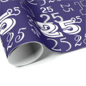 Cool Letternummers gepersonaliseerd Cadeaupapier (Rol Hoek)