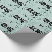 Cool Letternummers gepersonaliseerd Cadeaupapier (Hoek)