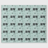 Cool Letternummers gepersonaliseerd Cadeaupapier (Vlak)