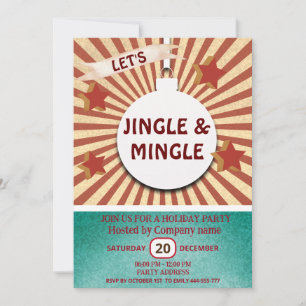 Cool leuk Jingle & Mingle bedrijfsfeest Kaart