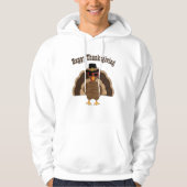 Cool leuk kalkoen Happy Thanksgiving aangepaste te Hoodie (Voorkant)