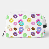 Cool leuk kleurrijk donuts patroon wit toilettasje (Achterkant)