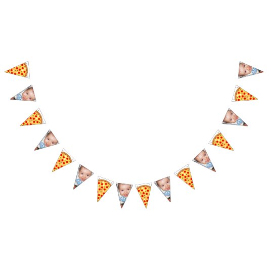 Cool leuk pizza party kinderen verjaardag aangepas vlaggetjes (Alle)