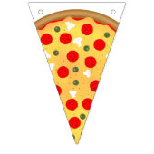 Cool leuk pizza party kinderen verjaardag aangepas vlaggetjes (Eerste vlag)