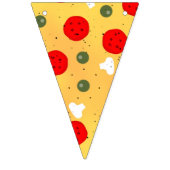 Cool leuk pizza party kinderen verjaardag aangepas vlaggetjes (Eerste vlag)