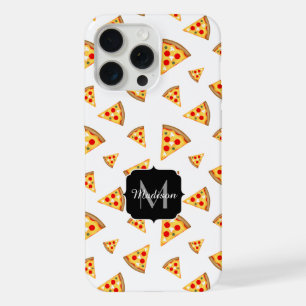 Cool leuk pizza plakjes patroon op maat Monogram iPhone 15 Pro Max Case