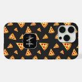 Cool leuk pizza plakjes patroon op maat Monogram iPhone Hoesje (Achterkant horizontaal)