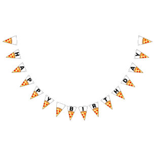Cool leuk pizzafeest kinder happy birthday vlaggetjes