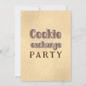 Cool leuk retro santa hoed koekjesruilfeest kaart (Achterkant)