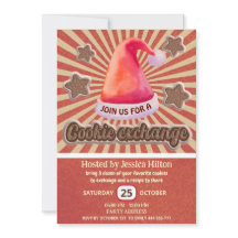 Cool leuk retro santa hoed koekjesruilfeest