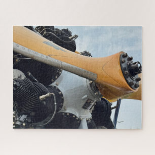 Cool leuk vintage-vliegtuig foto piloot luchtvaart legpuzzel