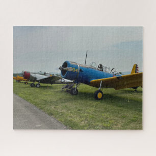 Cool leuk vintage vliegtuig foto piloot luchtvaart legpuzzel