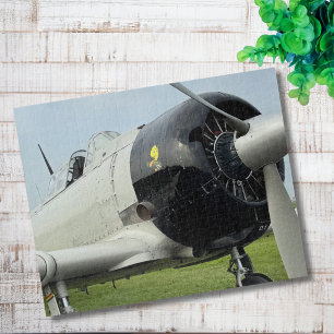 Cool leuk vintage-vliegtuig foto piloot luchtvaart legpuzzel