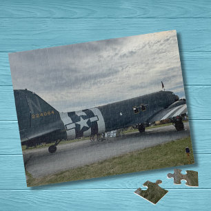 Cool leuk vintage vliegtuig foto piloot luchtvaart legpuzzel
