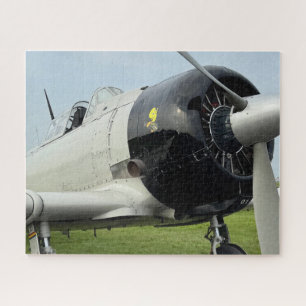 Cool leuk vintage-vliegtuig foto piloot luchtvaart legpuzzel