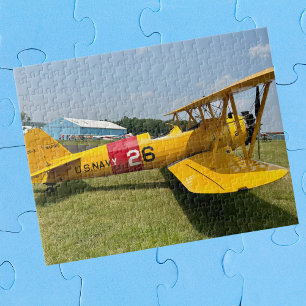 Cool leuk vliegtuig foto, piloot familie, luchtvaa legpuzzel
