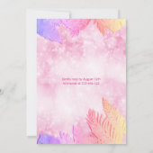 Cool leuk zomerscript poolparty verjaardag kaart (Achterkant)